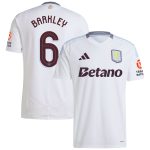 Aston Villa Shirts - aston villa adidas away shirt 2024-25 with barkley 6 cup printing Collection of Official Fan Gear