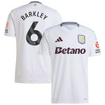 Aston Villa Shirts - aston villa adidas away shirt 2024-25 with barkley 6 printing Collection of Official Fan Gear