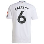 Aston Villa Shirts - aston villa adidas away shirt 2024-25 with barkley 6 printing Collection of Official Fan Gear