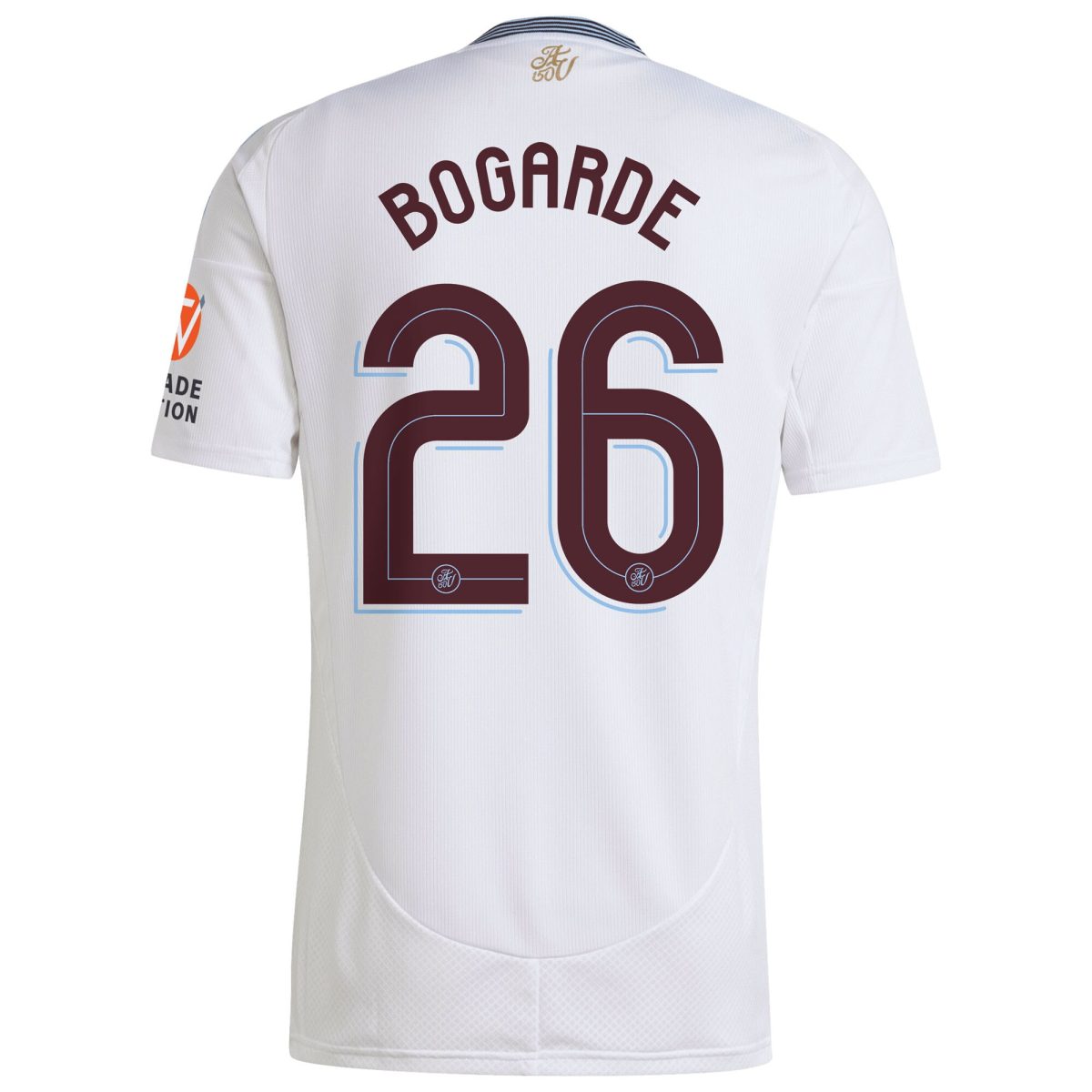 Aston Villa Shirts - aston villa adidas away shirt 2024-25 with bogarde 26 cup printing Collection of Official Fan Gear