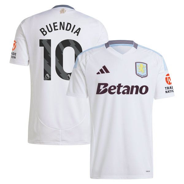 Aston Villa Shirts - aston villa adidas away shirt 2024-25 with buendia 10 printing Collection of Official Fan Gear