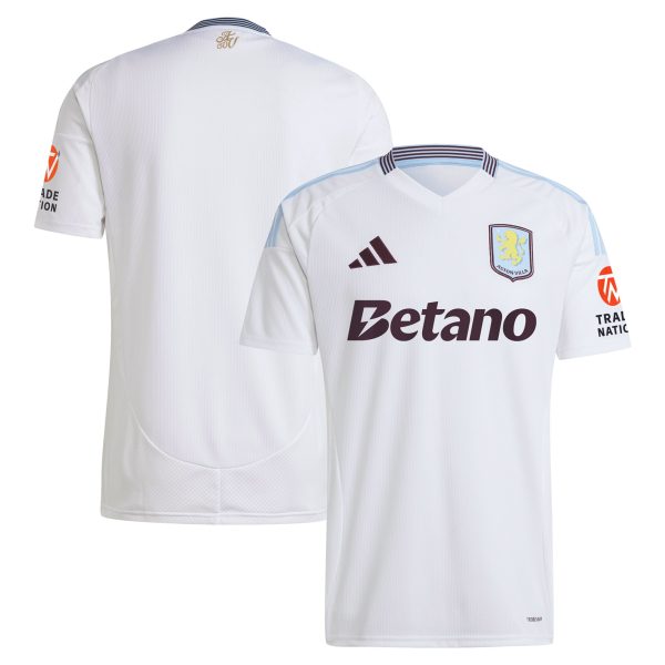 Aston Villa Shirts - aston villa adidas away shirt 2024-25 with custom printing Collection of Official Fan Gear