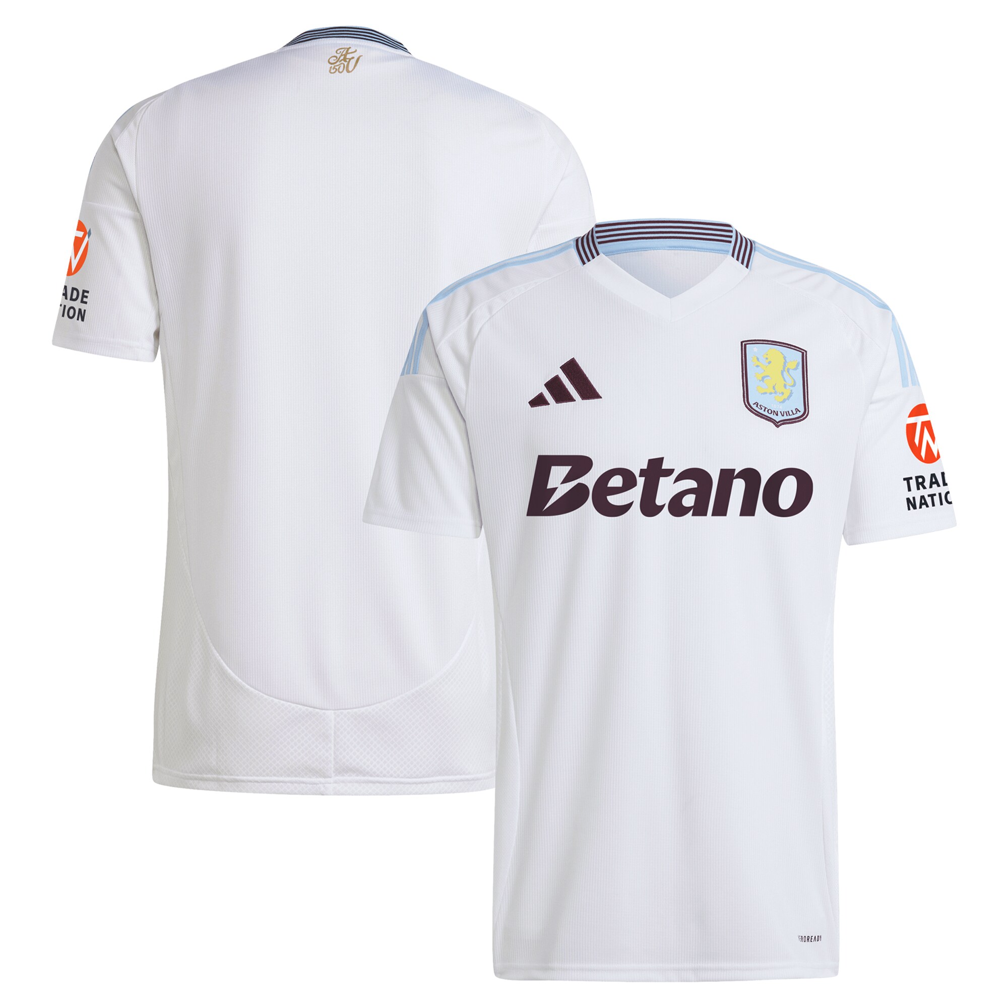 Aston Villa Shirts - aston villa adidas away shirt 2024-25 with custom printing Collection of Official Fan Gear