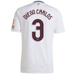 Aston Villa Shirts - aston villa adidas away shirt 2024-25 with diego carlos 3 cup printing Collection of Official Fan Gear