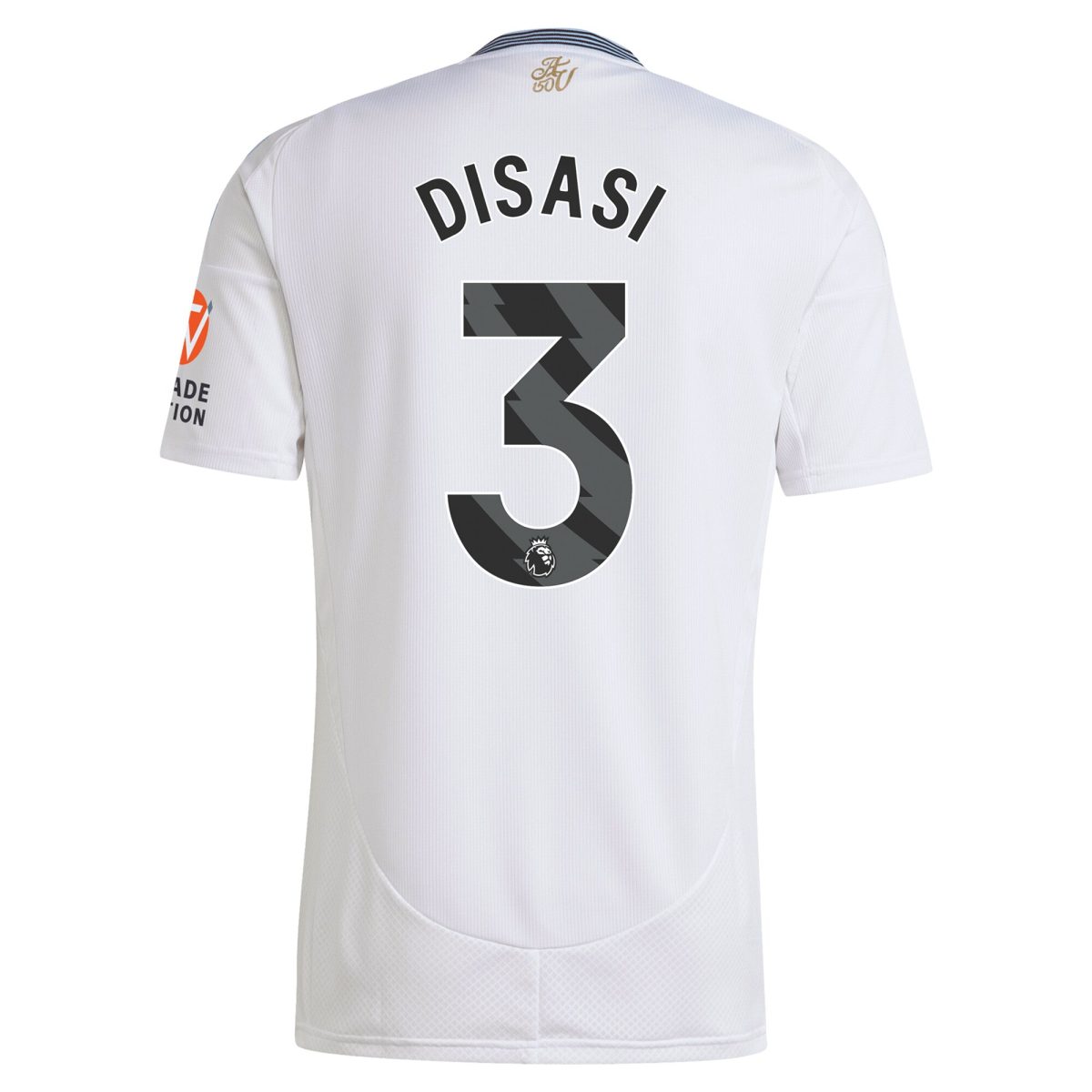 Aston Villa Shirts - aston villa adidas away shirt 2024-25 with disasi 3 printing Collection of Official Fan Gear