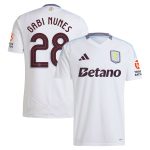 Aston Villa Shirts - aston villa adidas away shirt 2024-25 with gabi nunes 28 cup printing Collection of Official Fan Gear