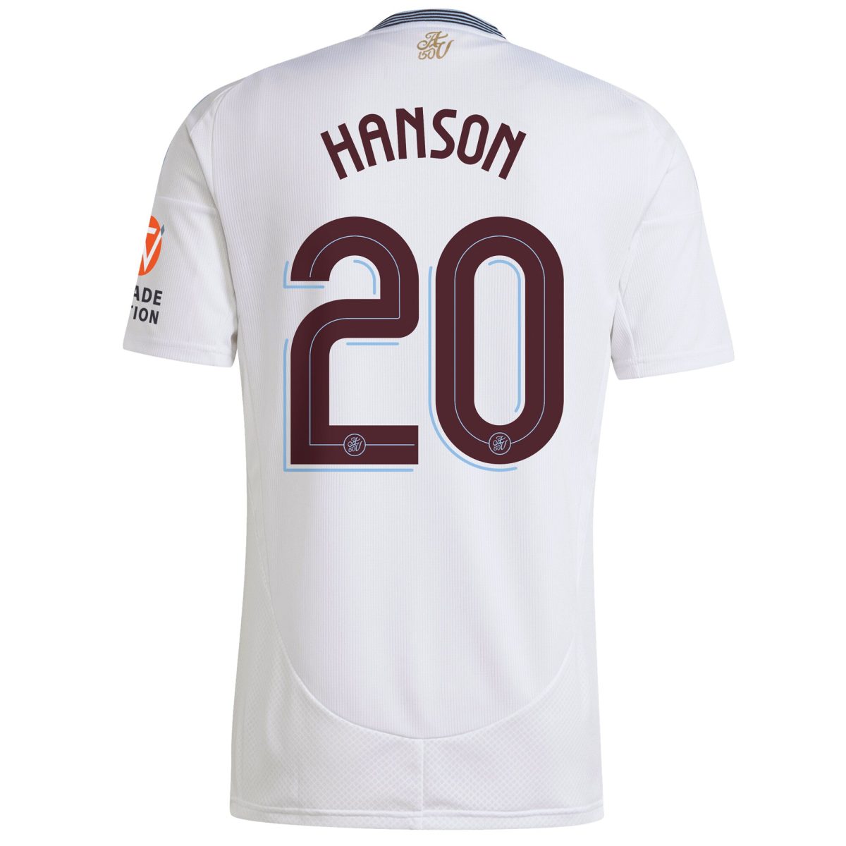 Aston Villa Shirts - aston villa adidas away shirt 2024-25 with hanson 20 cup printing Collection of Official Fan Gear
