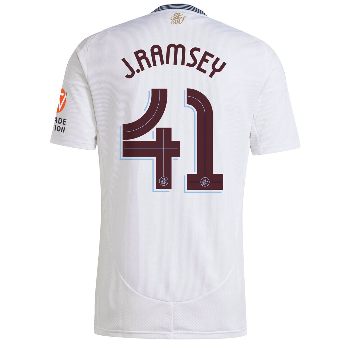 Aston Villa Shirts - aston villa adidas away shirt 2024-25 with j. ramsey 41 cup printing Collection of Official Fan Gear