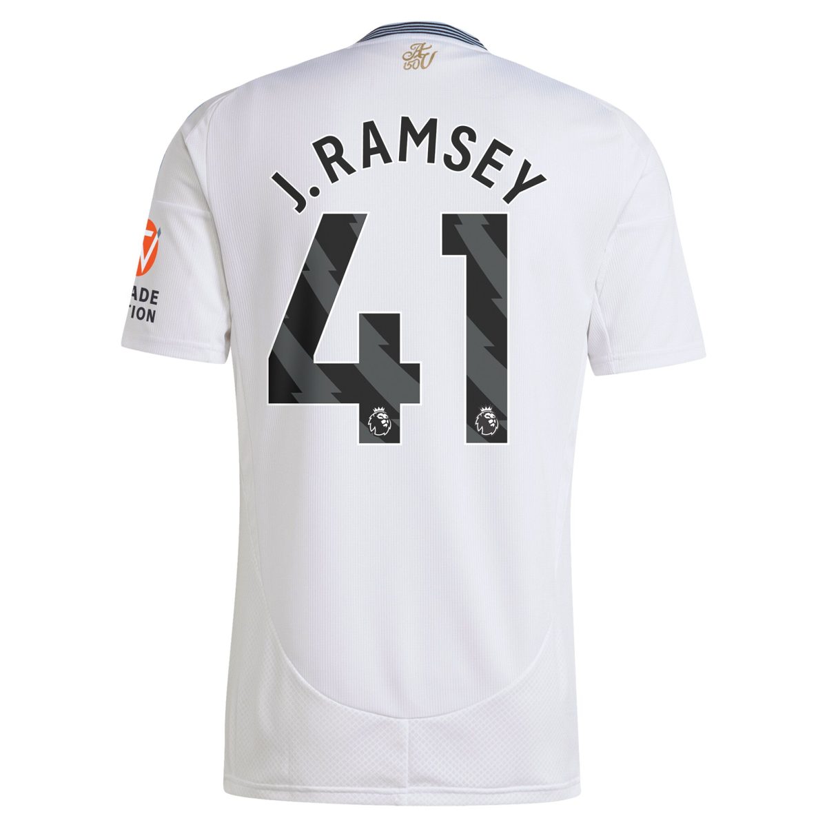 Aston Villa Shirts - aston villa adidas away shirt 2024-25 with j. ramsey 41 printing Collection of Official Fan Gear