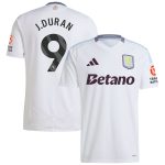 Aston Villa Shirts - aston villa adidas away shirt 2024-25 with j.duran 9 printing Collection of Official Fan Gear