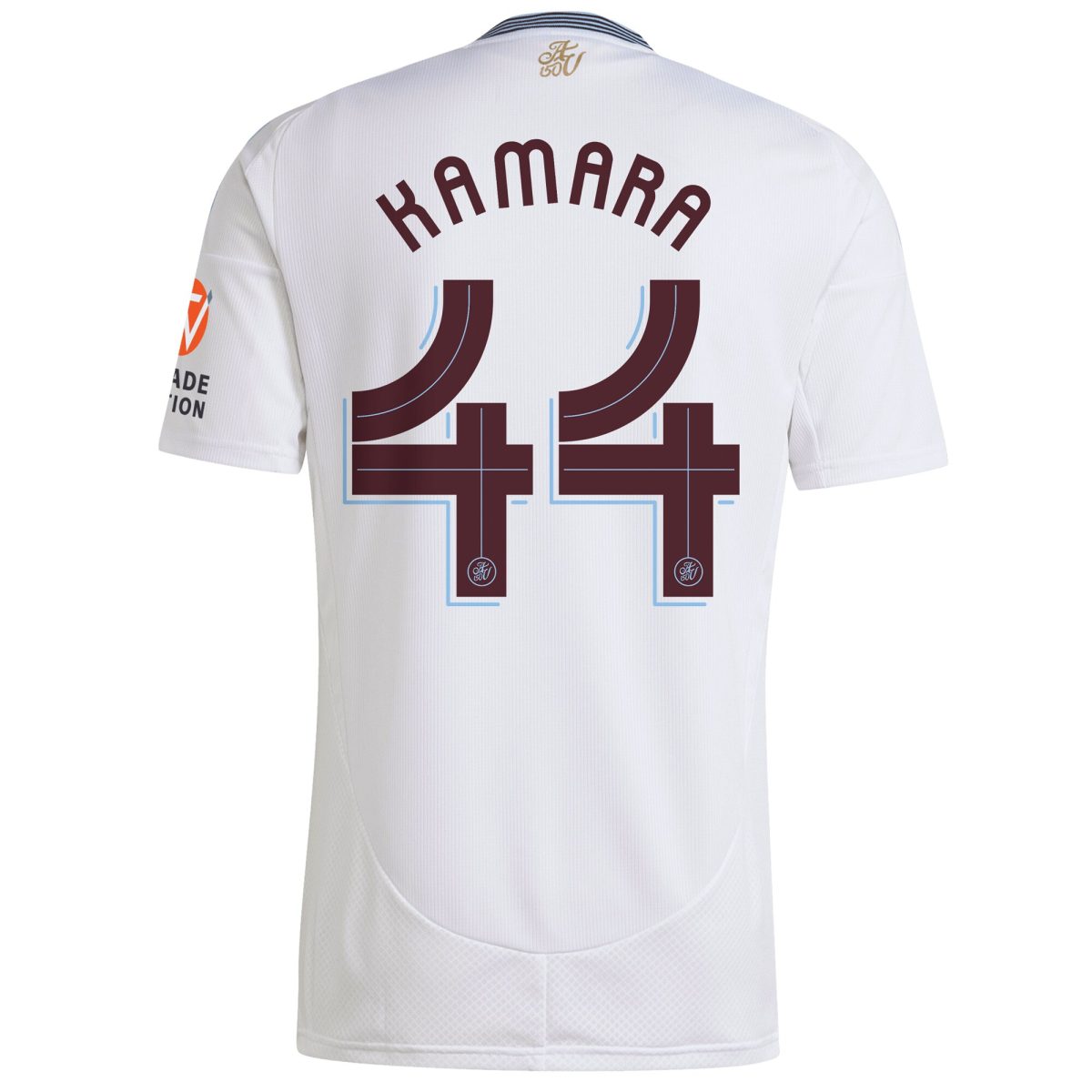 Aston Villa Shirts - aston villa adidas away shirt 2024-25 with kamara 44 cup printing Collection of Official Fan Gear