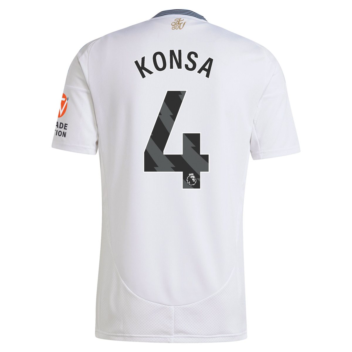 Aston Villa Shirts - aston villa adidas away shirt 2024-25 with konsa 4 printing Collection of Official Fan Gear