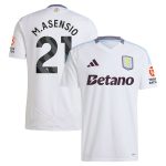 Aston Villa Shirts - aston villa adidas away shirt 2024-25 with m.asensio 21 printing Collection of Official Fan Gear