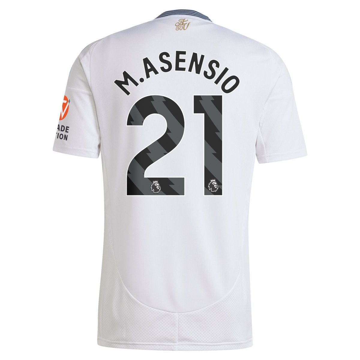 Aston Villa Shirts - aston villa adidas away shirt 2024-25 with m.asensio 21 printing Collection of Official Fan Gear