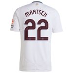 Aston Villa Shirts - aston villa adidas away shirt 2024-25 with maatsen 22 cup printing Collection of Official Fan Gear