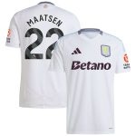 Aston Villa Shirts - aston villa adidas away shirt 2024-25 with maatsen 22 printing Collection of Official Fan Gear