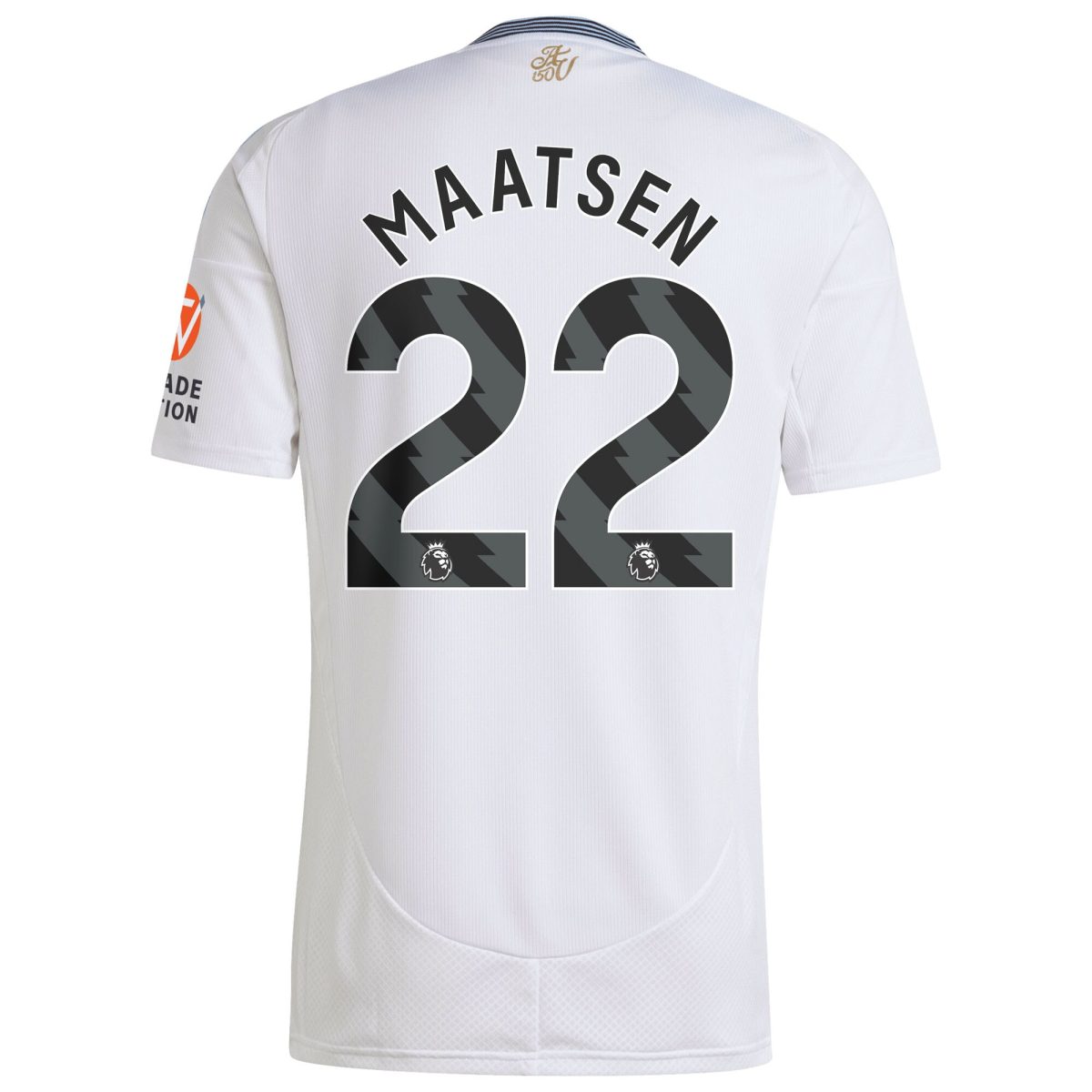 Aston Villa Shirts - aston villa adidas away shirt 2024-25 with maatsen 22 printing Collection of Official Fan Gear