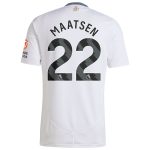 Aston Villa Shirts - aston villa adidas away shirt 2024-25 with maatsen 22 printing Collection of Official Fan Gear