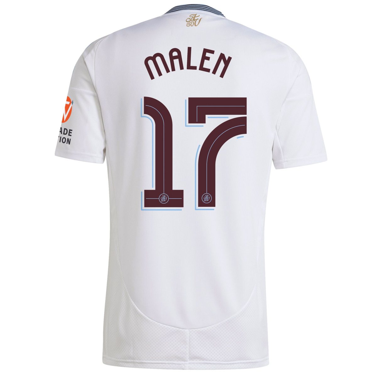 Aston Villa Shirts - aston villa adidas away shirt 2024-25 with malen 17 cup printing Collection of Official Fan Gear