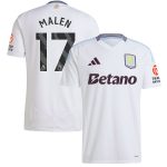 Aston Villa Shirts - aston villa adidas away shirt 2024-25 with malen 17 printing Collection of Official Fan Gear