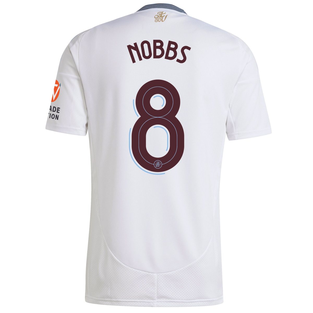 Aston Villa Shirts - aston villa adidas away shirt 2024-25 with nobbs 8 cup printing Collection of Official Fan Gear