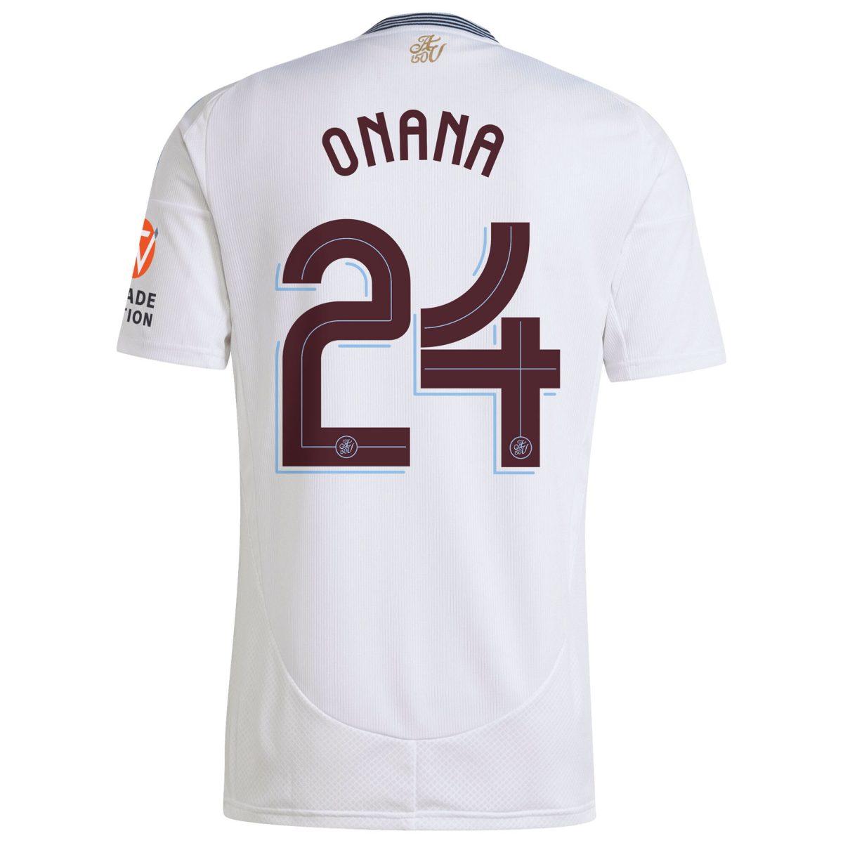 Aston Villa Shirts - aston villa adidas away shirt 2024-25 with onana 24 cup printing Collection of Official Fan Gear