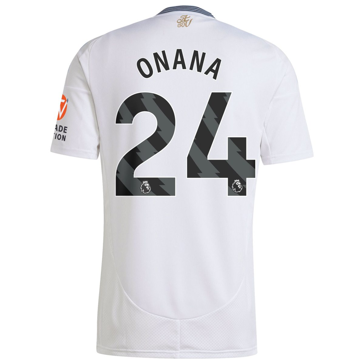 Aston Villa Shirts - aston villa adidas away shirt 2024-25 with onana 24 printing Collection of Official Fan Gear