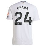 Aston Villa Shirts - aston villa adidas away shirt 2024-25 with onana 24 printing Collection of Official Fan Gear