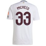 Aston Villa Shirts - aston villa adidas away shirt 2024-25 with pacheco 33 cup printing Collection of Official Fan Gear