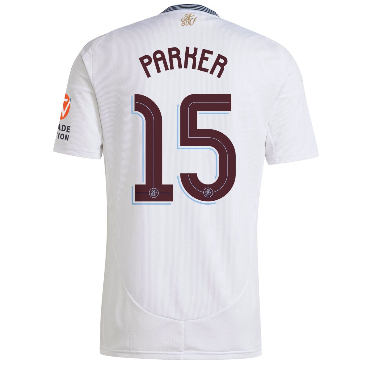 Aston Villa Shirts - aston villa adidas away shirt 2024-25 with parker 15 cup printing Collection of Official Fan Gear