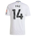 Aston Villa Shirts - aston villa adidas away shirt 2024-25 with pau 14 printing Collection of Official Fan Gear
