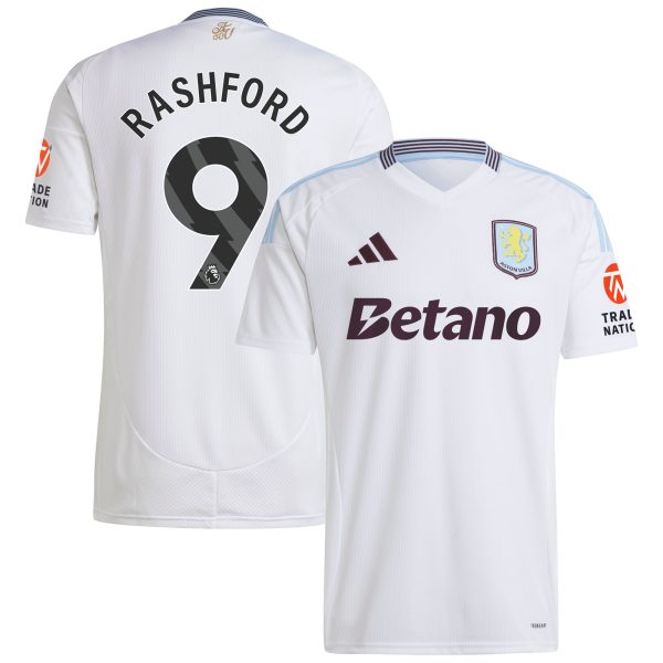 Aston Villa Shirts - aston villa adidas away shirt 2024-25 with rashford 9 printing Collection of Official Fan Gear