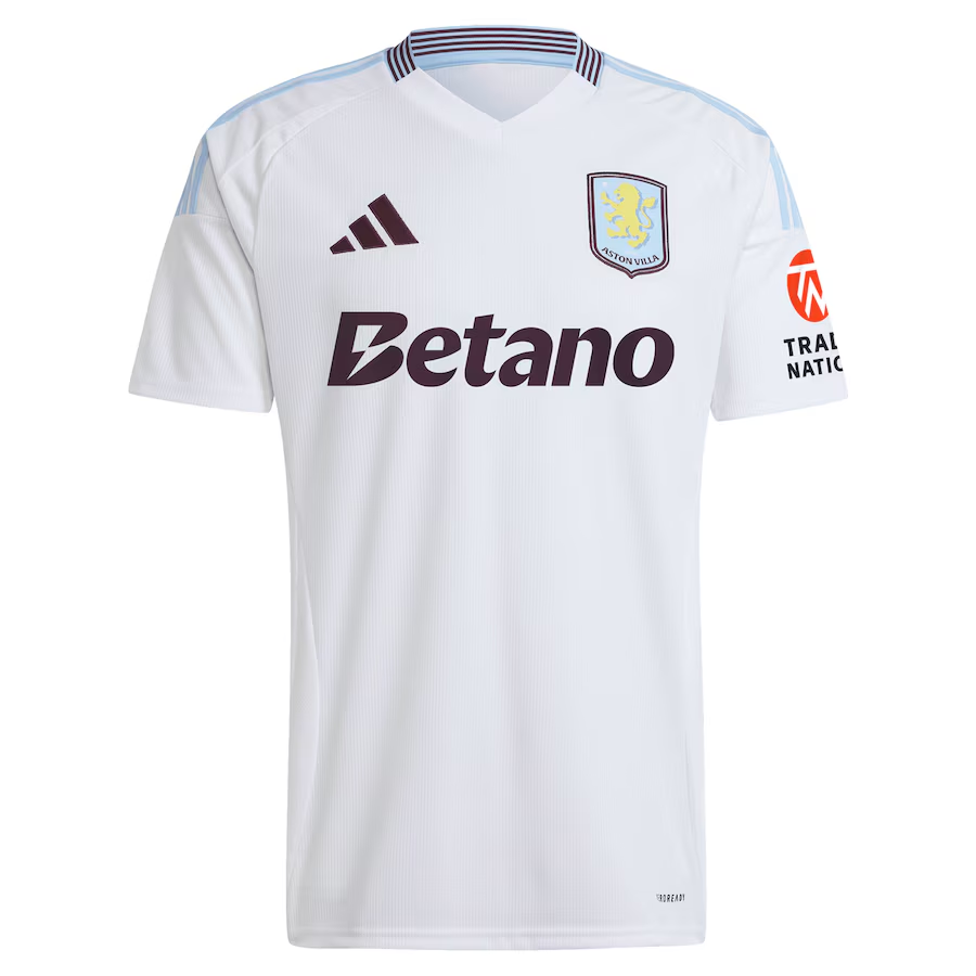 Aston Villa Shirts - aston villa adidas away shirt 2024-25 with robinson 11 cup printing Collection of Official Fan Gear