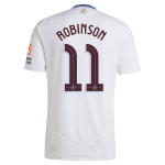 Aston Villa Shirts - aston villa adidas away shirt 2024-25 with robinson 11 cup printing Collection of Official Fan Gear