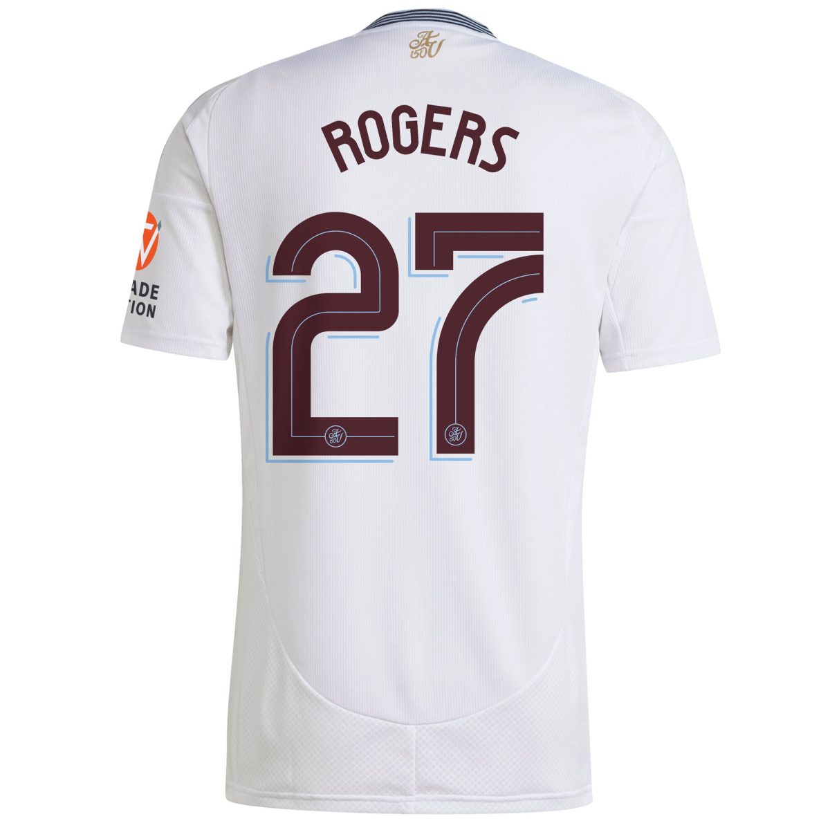 Aston Villa Shirts - aston villa adidas away shirt 2024-25 with rogers 27 cup printing Collection of Official Fan Gear