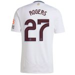 Aston Villa Shirts - aston villa adidas away shirt 2024-25 with rogers 27 cup printing Collection of Official Fan Gear