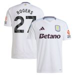 Aston Villa Shirts - aston villa adidas away shirt 2024-25 with rogers 27 printing Collection of Official Fan Gear