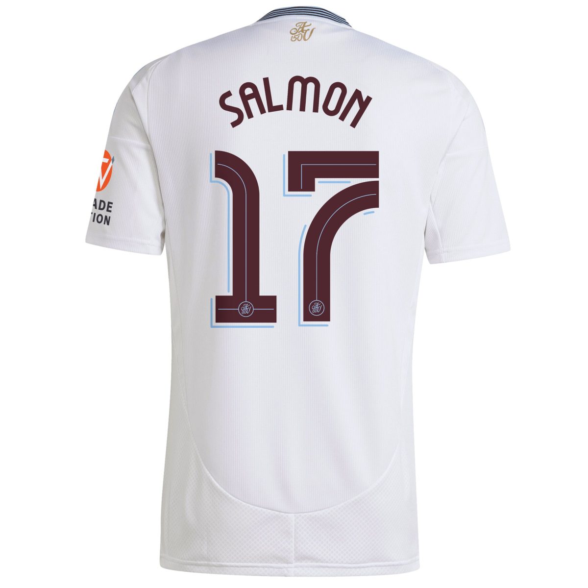 Aston Villa Shirts - aston villa adidas away shirt 2024-25 with salmon 17 cup printing Collection of Official Fan Gear