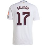 Aston Villa Shirts - aston villa adidas away shirt 2024-25 with salmon 17 cup printing Collection of Official Fan Gear