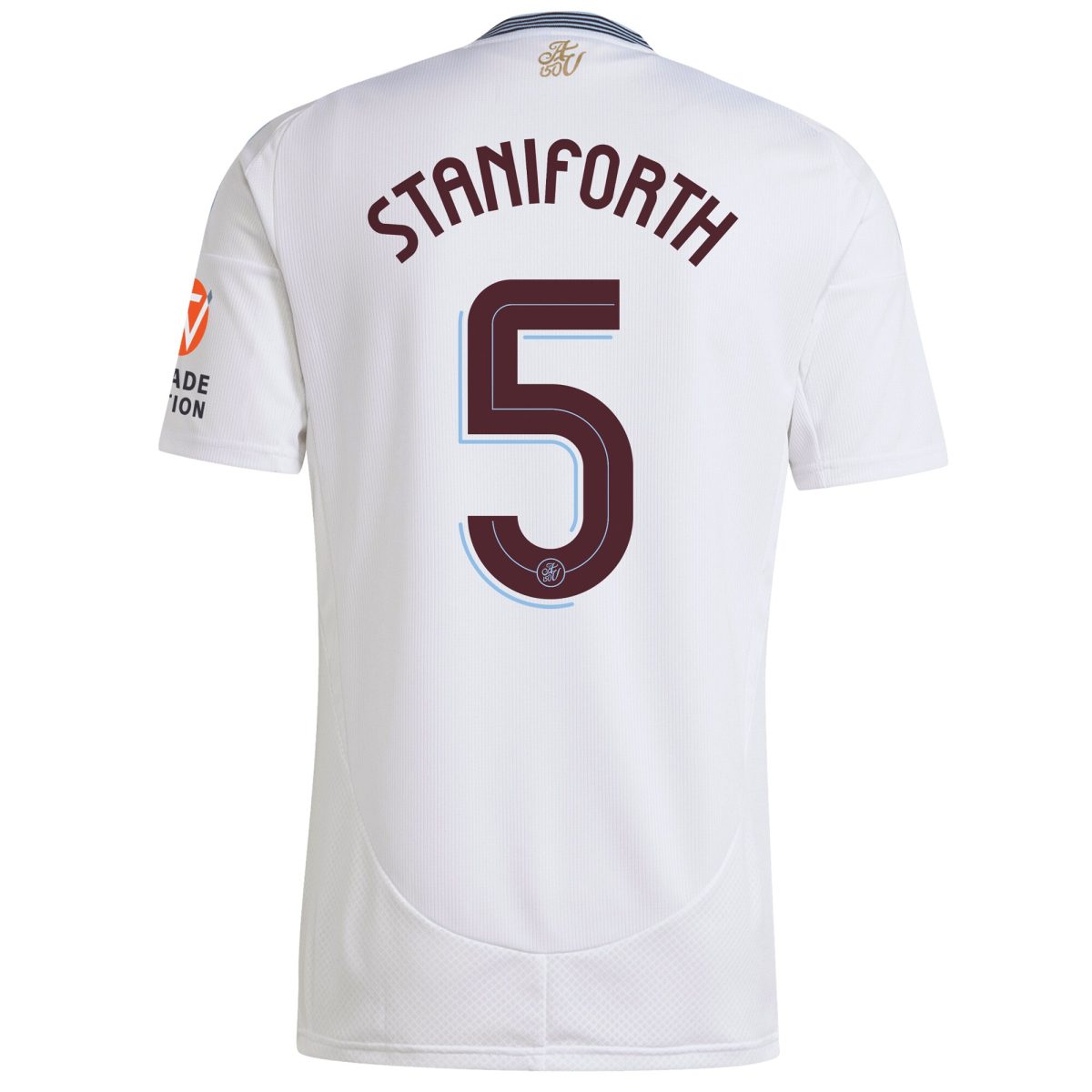 Aston Villa Shirts - aston villa adidas away shirt 2024-25 with staniforth 5 cup printing Collection of Official Fan Gear