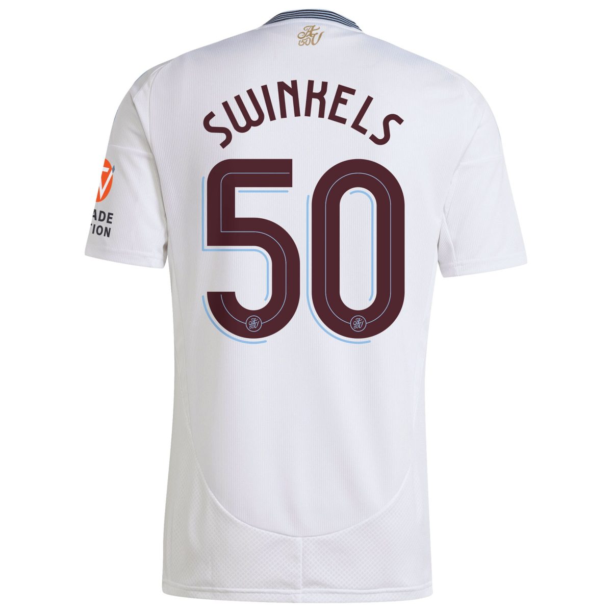 Aston Villa Shirts - aston villa adidas away shirt 2024-25 with swinkels 50 cup printing Collection of Official Fan Gear
