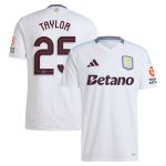Aston Villa Shirts - aston villa adidas away shirt 2024-25 with taylor 25 cup printing Collection of Official Fan Gear