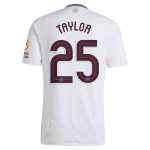 Aston Villa Shirts - aston villa adidas away shirt 2024-25 with taylor 25 cup printing Collection of Official Fan Gear