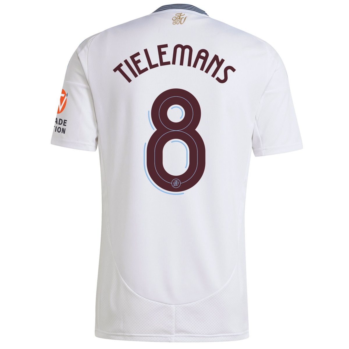 Aston Villa Shirts - aston villa adidas away shirt 2024-25 with tielemans 8 cup printing Collection of Official Fan Gear