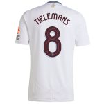 Aston Villa Shirts - aston villa adidas away shirt 2024-25 with tielemans 8 cup printing Collection of Official Fan Gear