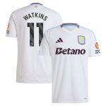 Aston Villa Shirts - aston villa adidas away shirt 2024-25 with watkins 11 printing Collection of Official Fan Gear