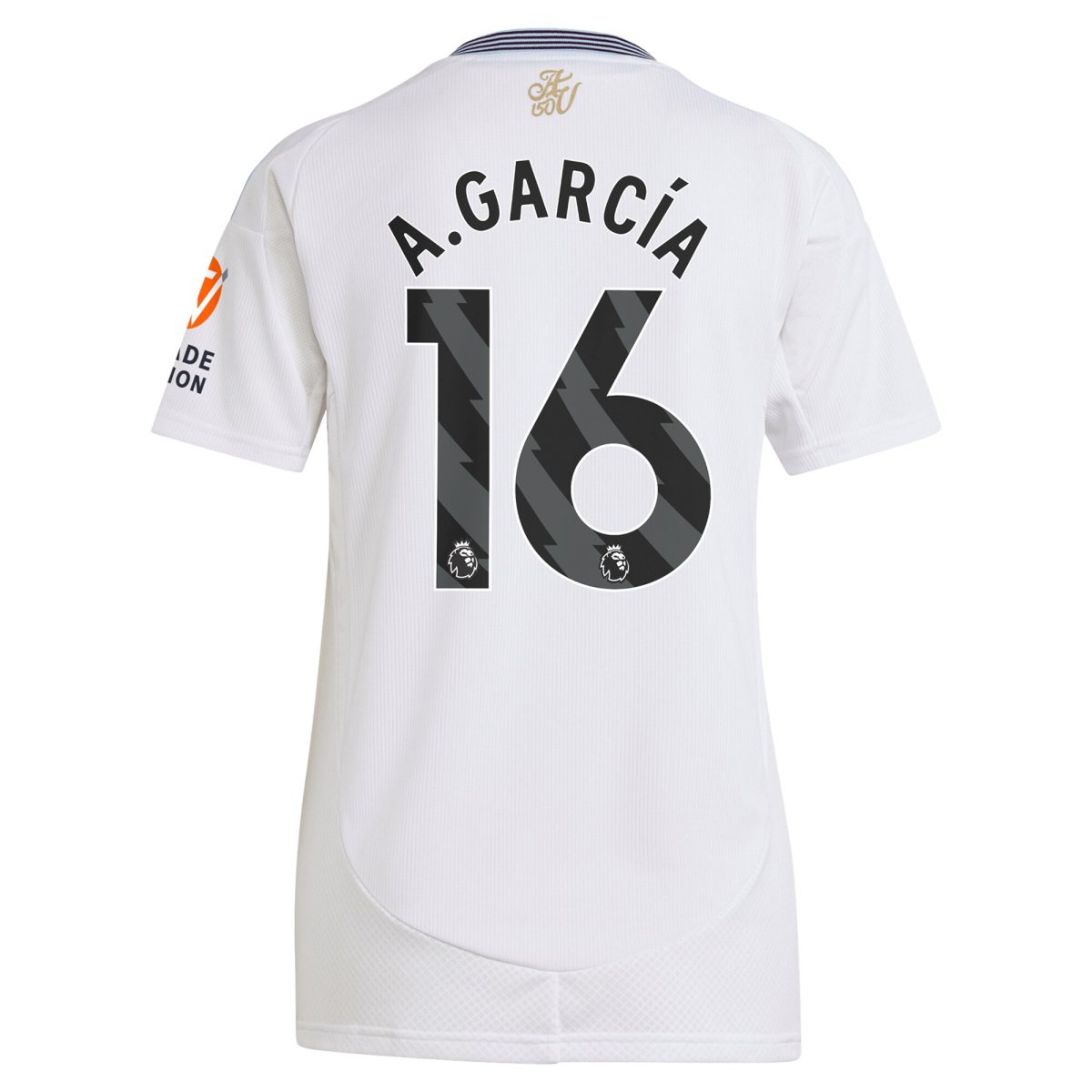 Aston Villa Shirts - aston villa adidas away shirt 2024-25 – womens with a.garcía 16 printing Collection of Official Fan Gear
