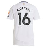 Aston Villa Shirts - aston villa adidas away shirt 2024-25 – womens with a.garcía 16 printing Collection of Official Fan Gear