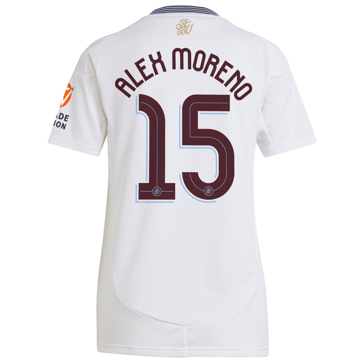 Aston Villa Shirts - aston villa adidas away shirt 2024-25 – womens with alex moreno 15 cup printing Collection of Official Fan Gear