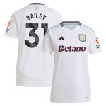 Aston Villa Shirts - aston villa adidas away shirt 2024-25 – womens with bailey 31 printing Collection of Official Fan Gear